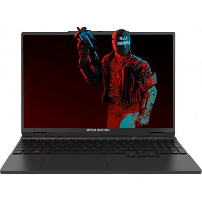 Ноутбук Dream Machines RG4060-15 15.3WQXGA IPS 240Hz, Intel i7-14650HX, 32GB, F1TB, NVD4060-8, DOS, чорний
