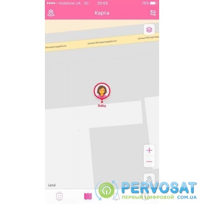 Дитячий телефон-годинник з GPS трекером GOGPS К23 рожевий