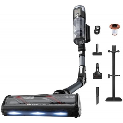 Пилосос Rowenta безпровідний X-Force Flex 16.60 Animal, 315Вт, вологе прибирання, конт пил -0.65л, автон. робота до 120хв, HEF system 99,9%, чорно-сірий