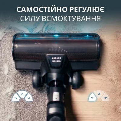 Пилосос Rowenta безпровідний X-Force Flex 16.60 Animal, 315Вт, вологе прибирання, конт пил -0.65л, автон. робота до 120хв, HEF system 99,9%, чорно-сірий