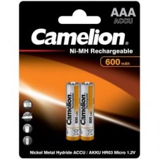 Акумулятор Camelion AAA 600mAh Ni-MH R03 * 2 (NH-AAA600BP2) Акумулятор Camelion AAA 600mAh Ni-MH R03 * 2 (NH-AAA600BP2)
