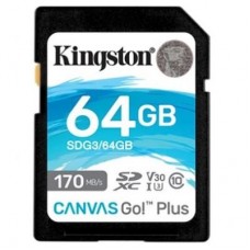 Карта пам'яті Kingston 64GB SDXC class 10 UHS-I U3 Canvas Go Plus (SDG3/64GB) Карта пам'яті Kingston 64GB SDXC class 10 UHS-I U3 Canvas Go Plus (SDG3/64GB)