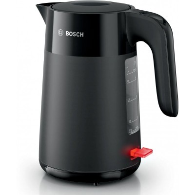 Електрочайник Bosch 1.7л, пластик, чорний