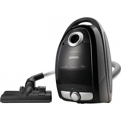 Пилосос Gorenje мішковий, 800Вт, конт пил -3л, HEPA, телескоп трубка, чорний