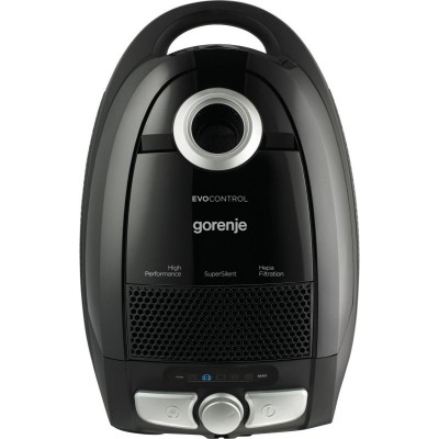Пилосос Gorenje мішковий, 800Вт, конт пил -3л, HEPA, телескоп трубка, чорний