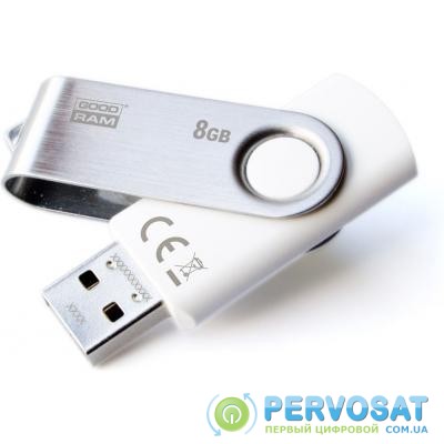 USB флеш накопитель GOODRAM 8GB Twister White USB 2.0 (UTS2-0080W0R11)