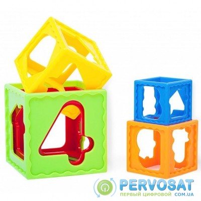 Развивающая игрушка BeBeLino Кубики-Пирамидка (57028)