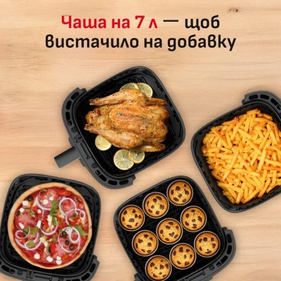 Мультипіч Tefal Easy Fry Silence XXL, 1800Вт, чаша-7л, сенсорне керув., 10 програм, пластик, чорний Мультипіч Tefal Easy Fry Silence XXL, 1800Вт, чаша-7л, сенсорне керув., 10 програм, пластик, чорний