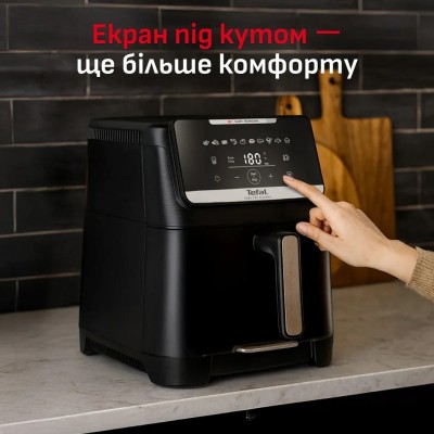 Мультипіч Tefal Easy Fry Silence XXL, 1800Вт, чаша-7л, сенсорне керув., 10 програм, пластик, чорний Мультипіч Tefal Easy Fry Silence XXL, 1800Вт, чаша-7л, сенсорне керув., 10 програм, пластик, чорний