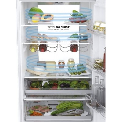 Холодильник Haier багатодверний, 200.6x70х67.5, холод.відд.-343л, мороз.відд.-140л, 3дв., А++, NF, інв., дисплей, зона нульова, білий (скло)