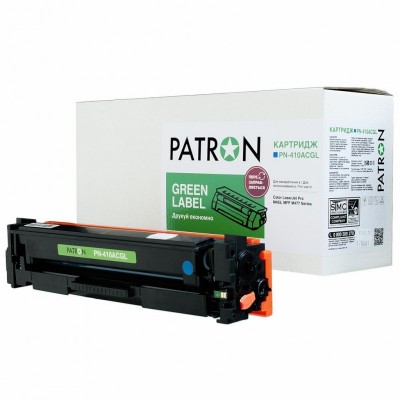 Картридж PATRON HP CLJ CF411A, для Pro M452/M477 Cyan, GREEN Label (PN-410ACGL)