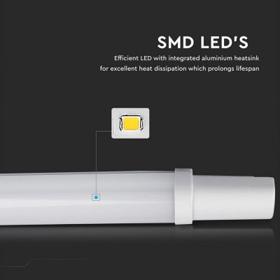 Светильник V-TAC LED 36W, SKU-6470, S-series, 1200mm, 230V, 6400К (3800157641005)