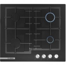 Варильна поверхня Bosch газова на склі, 60см, чавун, чорний Варильна поверхня Bosch газова на склі, 60см, чавун, чорний