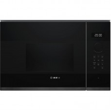 Мікрохвильова піч Bosch вбудована, 20л, електр. керув., 800Вт, дисплей, чорний/нержавіюча сталь