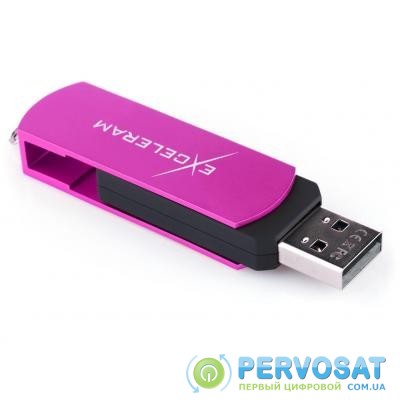 USB флеш накопитель eXceleram 64GB P2 Series Purple/Black USB 2.0 (EXP2U2PUB64)