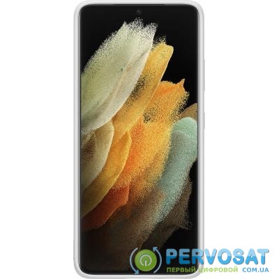 Чехол для моб. телефона Samsung Silicone Cover Samsung Galaxy S21 Ultra Light Gray (EF-PG998TJEGRU)