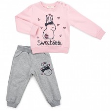 Набір дитячого одягу Breeze з кроликом (11406-80G-pink) Набір дитячого одягу Breeze з кроликом (11406-80G-pink)