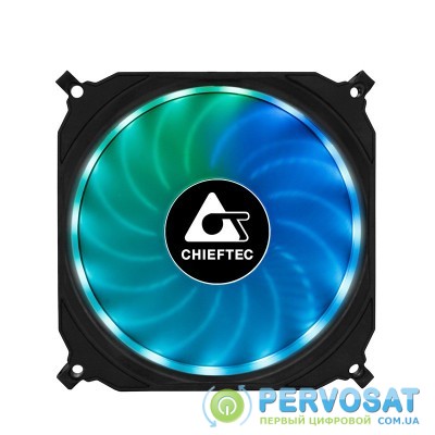 Chieftec Набор корпусных вентиляторов CHIEFTEC TORNADO 3in1 ARGB fan,3x120мм,1200об/мин,6pin,16dBa+Fan hub+ДУ
