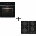 Комплект Gorenje (духовка електрична BO6735E05B + поверхня газова на склі GTW641EB), 743549, чорн