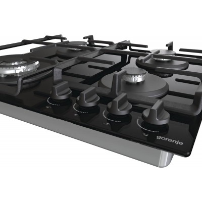 Комплект Gorenje (духовка електрична BO6735E05B + поверхня газова на склі GTW641EB), 743549, чорн
