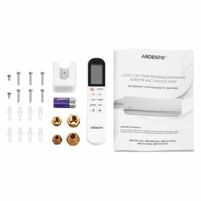 Кондиціонер Ardesto CoolSmart 20м2 інвертор 7000BTU 2.0кВт A/A -15°С Wi-Fi R32 білий