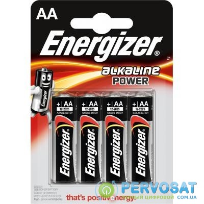 Батарейка Energizer AA Alkaline Power LR6 * 4 (E300132901)