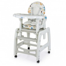 Стілець для годування Bambi M 1563 animal grey Стілець для годування Bambi M 1563 animal grey
