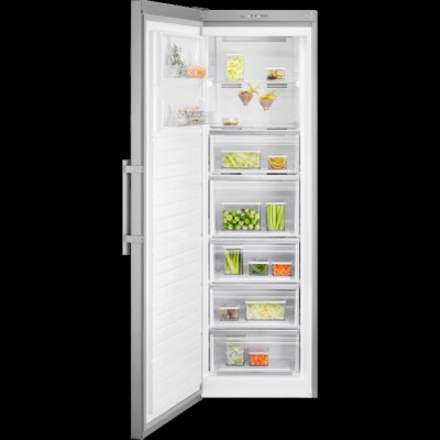 Морозильна камера Electrolux, 186x60х65, 278л, E, NF, інв., нерж