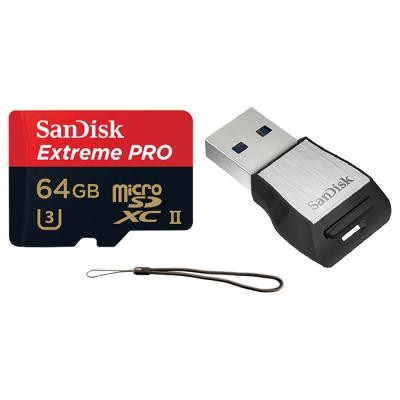 Карта памяти SANDISK 64GB microSD class 10 USH-II U3 (SDSQXPJ-064G-GN6M3)