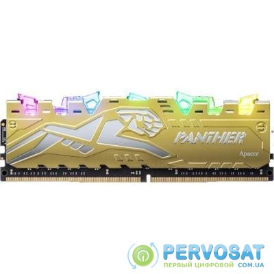 Модуль памяти для компьютера DDR4 8GB 3200 MHz Panther Rage RGB Silver-Golden Apacer (EK.08G21.GJM)