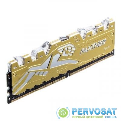 Модуль памяти для компьютера DDR4 8GB 3200 MHz Panther Rage RGB Silver-Golden Apacer (EK.08G21.GJM)