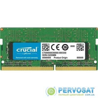 Модуль памяти для ноутбука SoDIMM DDR4 4GB 2400 MHz Micron (CT4G4SFS824A)