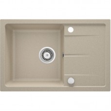 Мийка кухонна Deante Leda, граніт, прямокутник, з крилом, 670х440х164мм, чаша - 1, накладна, пісок Мийка кухонна Deante Leda, граніт, прямокутник, з крилом, 670х440х164мм, чаша - 1, накладна, пісок