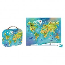 Пазл Janod Карта світу 100ел Пазл Janod Карта світу 100ел