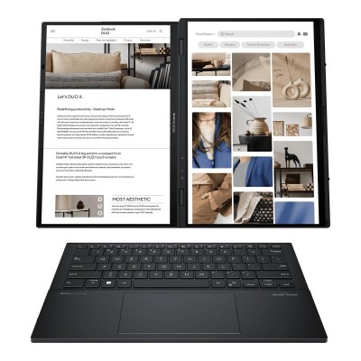 Ноутбук ASUS Zenbook Duo UX8406CA-PZ042X 14" 3K OLED, Intel Ultra 9 285H, 32GB, F2TB, UMA, Win11P, Сірий