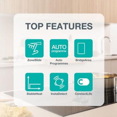 Варильна поверхня Gorenje індукційна, 60см, PowerBoost, SliderTouch, збільшена площа приготування, чорний