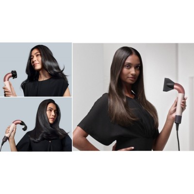 Фен Dyson HD17 Supersonic R Ceramic Pink/Rose Gold, 1700Вт, 4 режими, іонізація, хол. обдув, 5 насадок, рожевий Фен Dyson HD17 Supersonic R Ceramic Pink/Rose Gold, 1700Вт, 4 режими, іонізація, хол. обдув, 5 насадок, рожевий