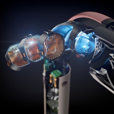 Фен Dyson HD17 Supersonic R Ceramic Pink/Rose Gold, 1700Вт, 4 режими, іонізація, хол. обдув, 5 насадок, рожевий Фен Dyson HD17 Supersonic R Ceramic Pink/Rose Gold, 1700Вт, 4 режими, іонізація, хол. обдув, 5 насадок, рожевий