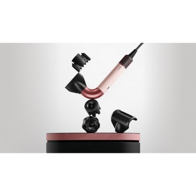 Фен Dyson HD17 Supersonic R Ceramic Pink/Rose Gold, 1700Вт, 4 режими, іонізація, хол. обдув, 5 насадок, рожевий Фен Dyson HD17 Supersonic R Ceramic Pink/Rose Gold, 1700Вт, 4 режими, іонізація, хол. обдув, 5 насадок, рожевий