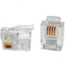 Конектор PATRON RJ11 6P4C * 40 (CON-RJ-11-6P4C-40) Конектор PATRON RJ11 6P4C * 40 (CON-RJ-11-6P4C-40)