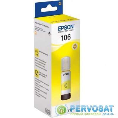 Контейнер с чернилами EPSON 106 yellow (C13T00R440)