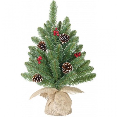 Штучна сосна Black Box Trees Creston Frosted зелена з декоративними шишками та ягодами, 0 (8718861153040)