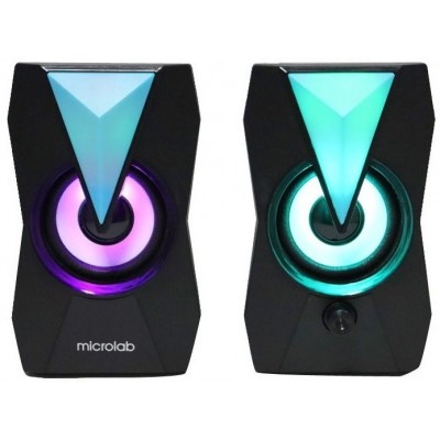 Акустична система MICROLAB B-22 2.0, USB, mini-jack, чорний