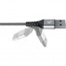 Дата кабель USB 2.0 AM to Lightning 1.0m MFI Flex Gray Pixus (4897058530971)