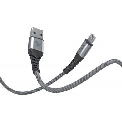 Дата кабель USB 2.0 AM to Lightning 1.0m MFI Flex Gray Pixus (4897058530971)