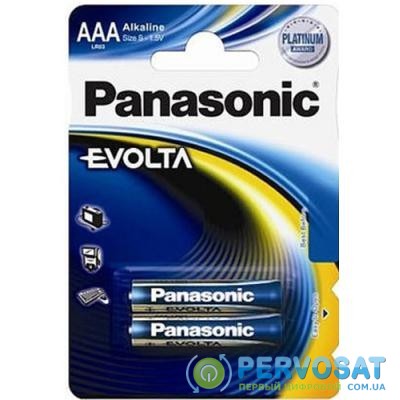Батарейка Panasonic LR03 PANASONIC Evolta * 2 (LR03EGE/2BP)