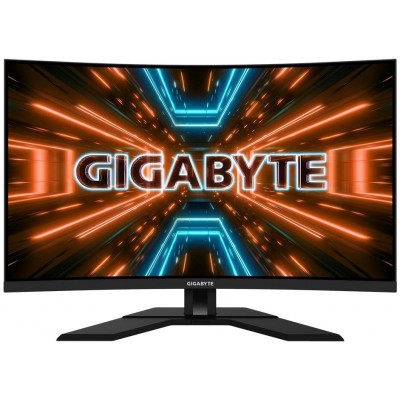 Монітор LCD GIGABYTE 31.5" M32QC 2xHDMI, DP, USB-C, 2xUSB, VA, 2560x1440, 170Hz, 1ms, 94%DCI-P3, CURVED, FreeSync, HDR400