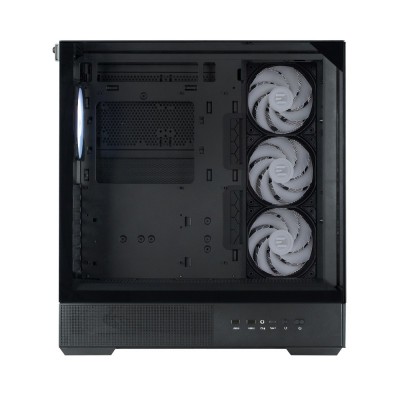 Корпус Zalman P40 Prism Plus без БЖ, 2xUSB3.0, 1x Type C, 3x120мм ARGB Reverse,  1x120мм ARGB, VGA 420мм, LCS ready, TG TG Side/Front/Top Panel, ATX, чорний