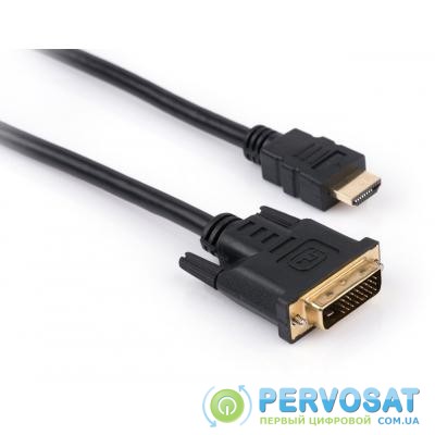 Кабель мультимедийный Vinga HDMI to DVI 24+1 3.0m (HDMIDVI01-3.0)