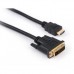 Кабель мультимедийный Vinga HDMI to DVI 24+1 3.0m (HDMIDVI01-3.0)